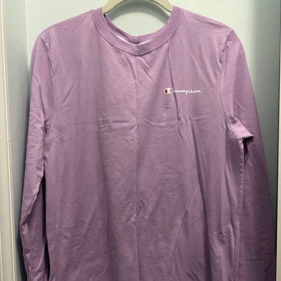 Champion Long Sleeve T-shirt - Light Purple - Picture 1 of 5